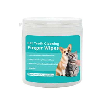 Finger Tooth Cleaning Wipes for Dogs