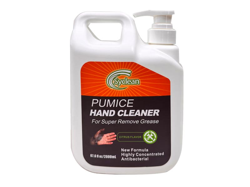 pumice hand cleaner for grease removal