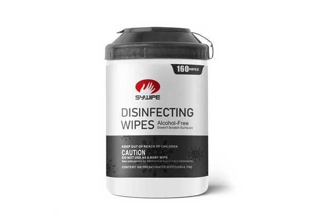 Bulk antibacterial disinfecting wipes in canister packaging for professional hygiene and surface cleaning