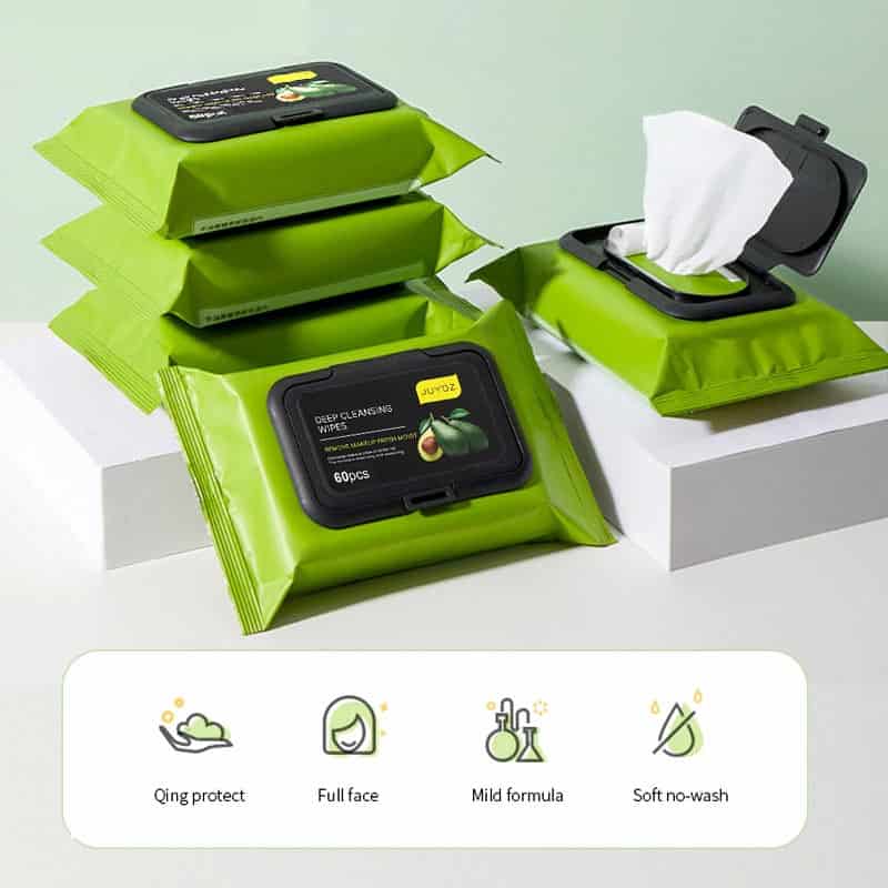 Premium private label facial wipes for efficient makeup removal