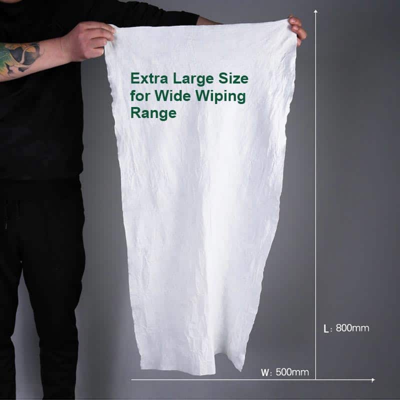 Eco-friendly biodegradable bamboo fiber body wipes substrate manufactured by SYWIPE