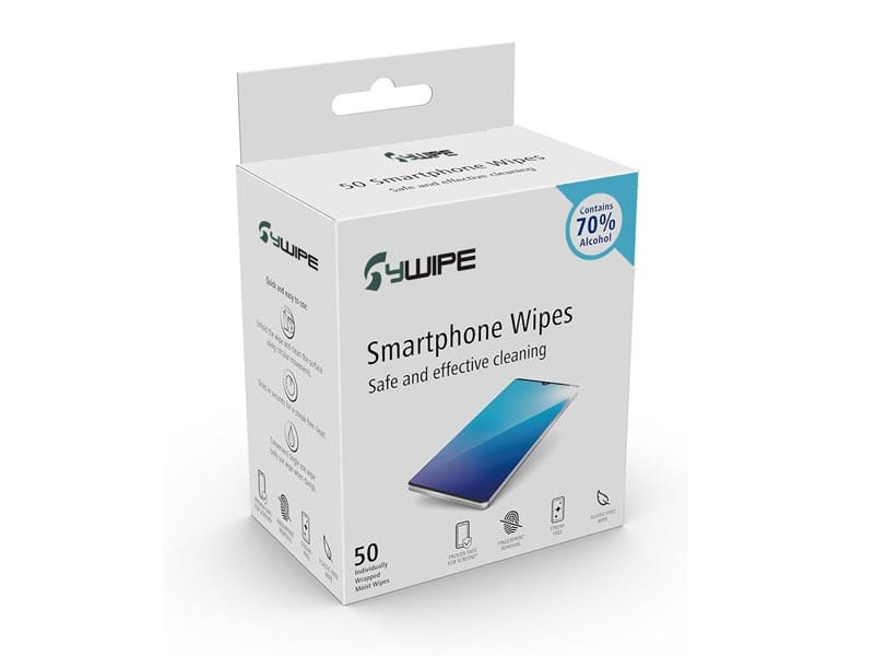 SYWIPE bulk electronic wipes for smartphone, laptop screen and device cleaning