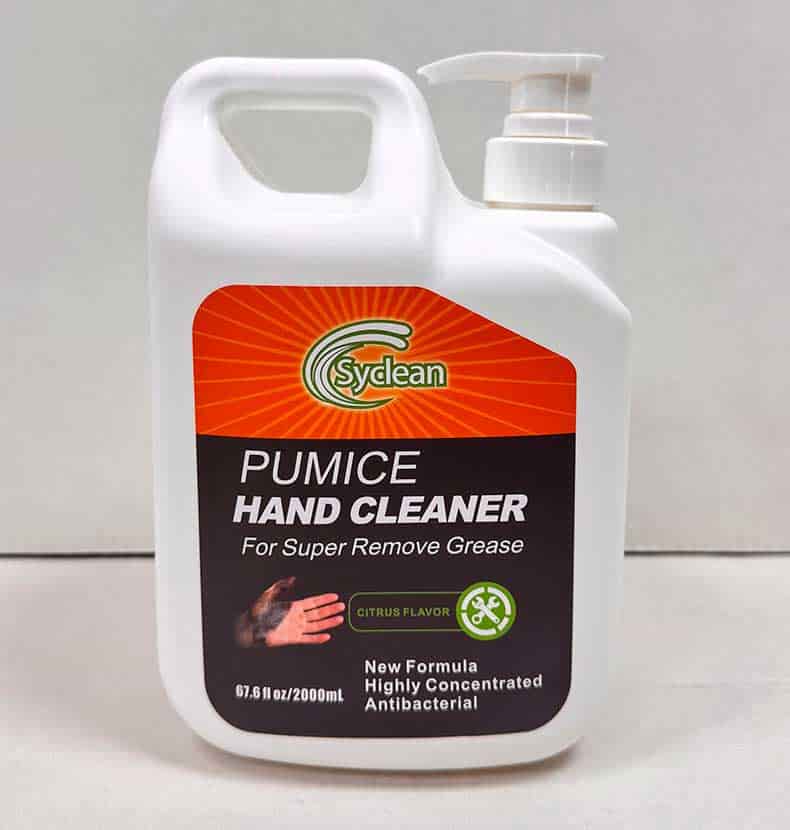 Custom private label heavy-duty citrus pumice hand cleaner manufactured by SYWIPE