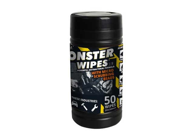 Industrial degreasing wipes developed for removing stubborn oil residues from manufacturing tools.