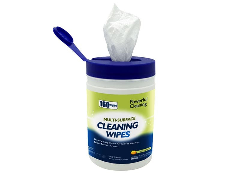 Ready-to-use multi-purpose surface cleaning wipes for everyday household countertop care