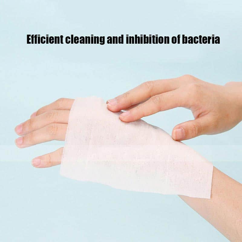 Individually wrapped portable hand sanitizing wipes for travel and outdoor hygiene