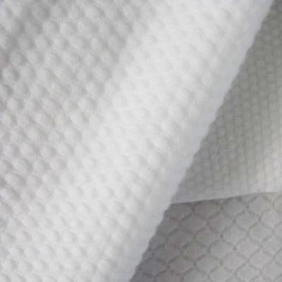 Soft 100% pure cotton fiber fabric material for biodegradable premium skin care and baby wet wipes customization.