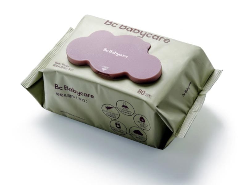 Natural baby wipes for newborns in custom packaging manufactured in bulk by SYWIPE factory.