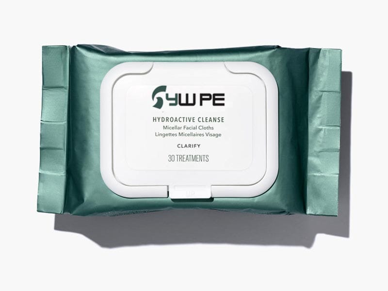 Pure cotton face wipes for facial cleansing in custom packaging manufactured in bulk by SYWIPE factory.